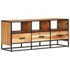 vidaXL TV Cabinet Natural wood, Black
