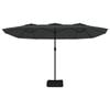 vidaXL Garden Parasol Anthracite Polyester, Powder-Coated Iron