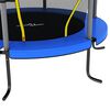 vidaXL Trampoline Black, Grey, Blue Powder-Coated Steel, PVC, PP, Polyester