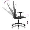 vidaXL Gaming Chair Black and White Faux Leather