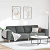 vidaXL Living Room Couch Dark Grey 98.43 x 30.31 x 29.92 in Polyester