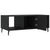 vidaXL Coffee Table Black 40.2x19.7x15.7" Engineered Wood