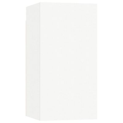 vidaXL TV Cabinets 2 pcs White 12"x11.8"x23.6" Engineered Wood