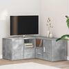 vidaXL Corner Cabinet Concrete gray Engineered wood 63x15.7x17.7 in