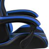 vidaXL Racing Chair Blue and black Faux leather, plywood, steel Medium