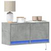 vidaXL TV Wall Cabinet Concrete grey Engineered wood Medium
