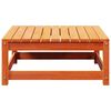 vidaXL Garden Footstool Wax brown Solid pine wood 27.6 x 27.6 x 11.8 in
