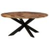 vidaXL Dining Table Honey Solid Acacia wood Large Durable Dining Table