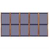 vidaXL 5-Panel Room Divider Dark Blue 137.8"x70.9"
