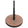 vidaXL Parasol Base Terracotta Powder-coated iron Large