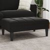 vidaXL Footstool Black Velvet (100% polyester), Plywood, Foam Medium
