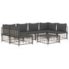 vidaXL Garden Lounge Set Anthracite Poly rattan Modular