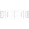 vidaXL Dog Kennel Silver Galvanized steel 390.2 sqft Durable