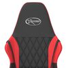 vidaXL Gaming Chair Black and Red Faux leather Medium Height-Adjustable
