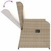vidaXL Patio Lounge Set Beige and Cream White