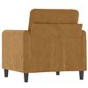 vidaXL Sofa Chair Brown 23.6" Velvet