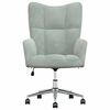 vidaXL Relaxing Chair Light Gray Velvet (100% polyester), steel Standard