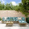 vidaXL Garden Lounge Set Natural Wood Treated Pine Wood Large
