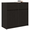 vidaXL Sideboard Black Oak Engineered Wood Medium Sideboard