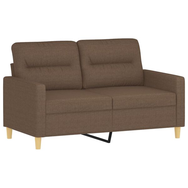 vidaXL 2-seater Sofa Brown 100% polyester, metal, textilene Compact