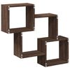 vidaXL Wall Cabinet Brown Oak Engineered Wood Medium Wall Cabinet
