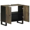 vidaXL Sink Cabinet Black Solid mango wood Medium Sink Cabinet