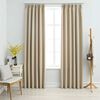 vidaXL Blackout Curtains with Hooks 2 pcs Beige 55.1x96.5"