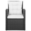 vidaXL Sofa Set Black and cream white