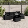 vidaXL Garden Sofa Set Black