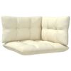 vidaXL 3-seater Garden Sofa Cream Solid pinewood, 100% polyester fabric