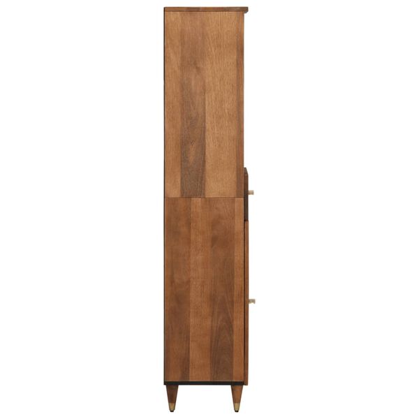 vidaXL Bathroom Cabinet Honey brown Solid mango wood, engineered wood, iron