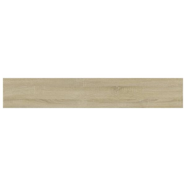 vidaXL Shelf Set of 4 Sonoma Oak Engineered Wood 23.6x3.9x0.6 in