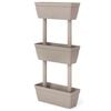 vidaXL Garden Planter 3 pcs 39.4" Taupe