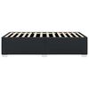 vidaXL Bed Frame Black Faux leather, engineered wood Twin Modern