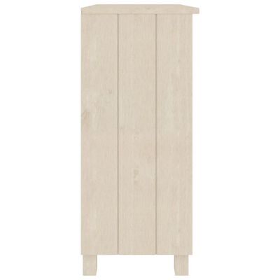 vidaXL Sideboard Honey Brown 33.5"x13.8"x31.5" Solid Wood Pine