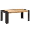 vidaXL Dining Table Natural Wood Solid Mango Wood 70.9 in