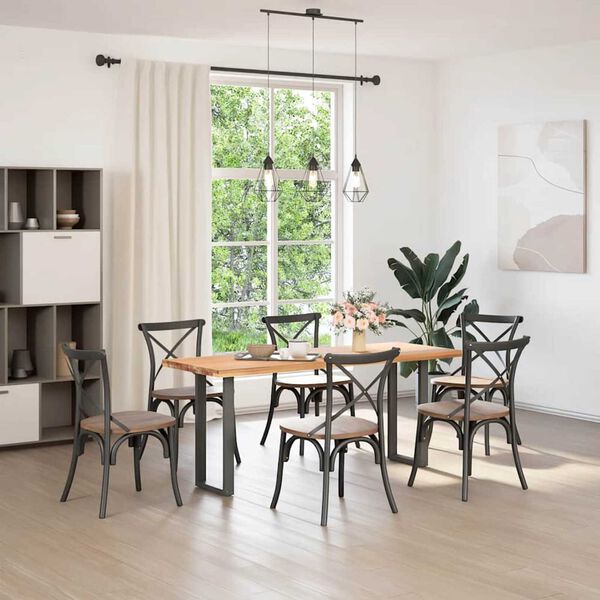 vidaXL Coffee Table Leg Set of 2 Anthracite Steel