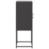 vidaXL Highboard Black Steel Tall Highboard Rectangular Industrial