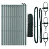 vidaXL Fence Post Green 82.02 x 1.64 ft (1.42 in mesh) Steel