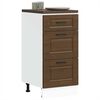 vidaXL Kitchen Base Cabinet Brown Oak Engineered Wood