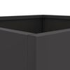 vidaXL Planter Set of 2 Black Cold-rolled steel Medium Durable