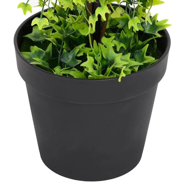 vidaXL Artificial Plant Green Polyethylene, Metal, Polypropylene Medium