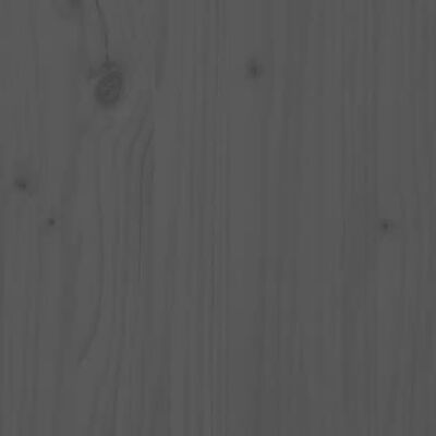 vidaXL Sideboard Gray 90.6"x13.8"x31.5" Solid Wood Pine