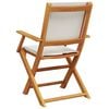vidaXL Garden Chair Set of 4 Cream white Solid acacia wood Medium