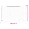 vidaXL Trailer Net with Elastic Rope White 6.9x4.1' PP