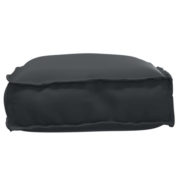 vidaXL Cushion Black 23.62 x 15.75 x 3.15 in Oxford Fabric