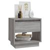 vidaXL Bedside Cabinet Set of 2 Grey Sonoma Engineered Wood Medium