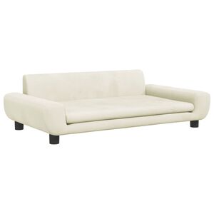 vidaXL Kids Sofa Cream 39.4x21.3x13.0" Velvet