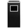 vidaXL Ashtray Dustbin Hotel 11.9 gal Steel Black
