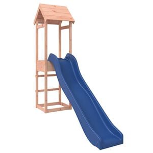 vidaXL Outdoor Playset Solid Douglas wood and Blue slide Durable